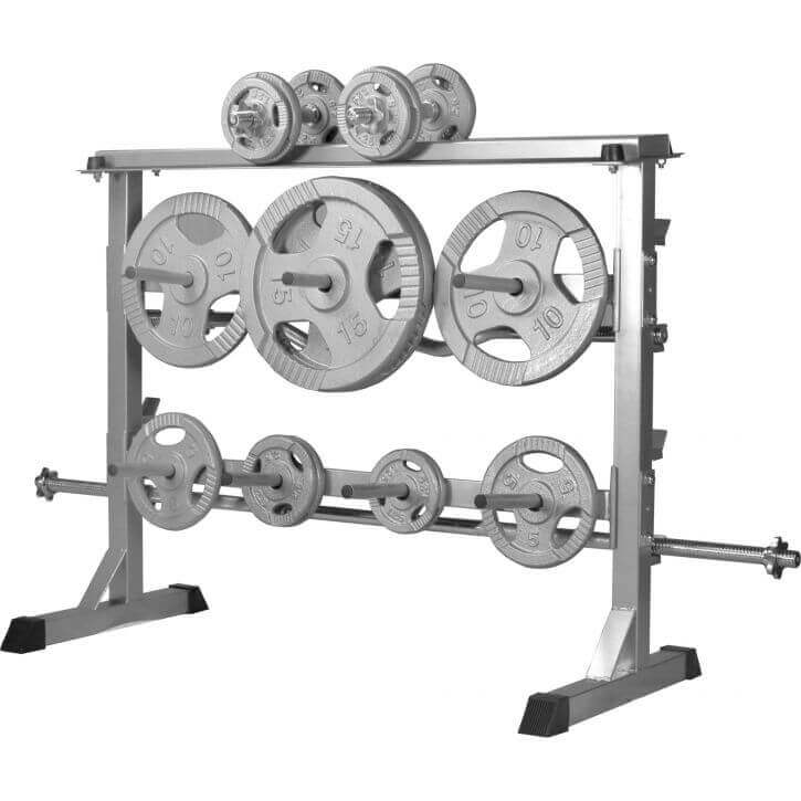 Viktställ Svart Vit Silver