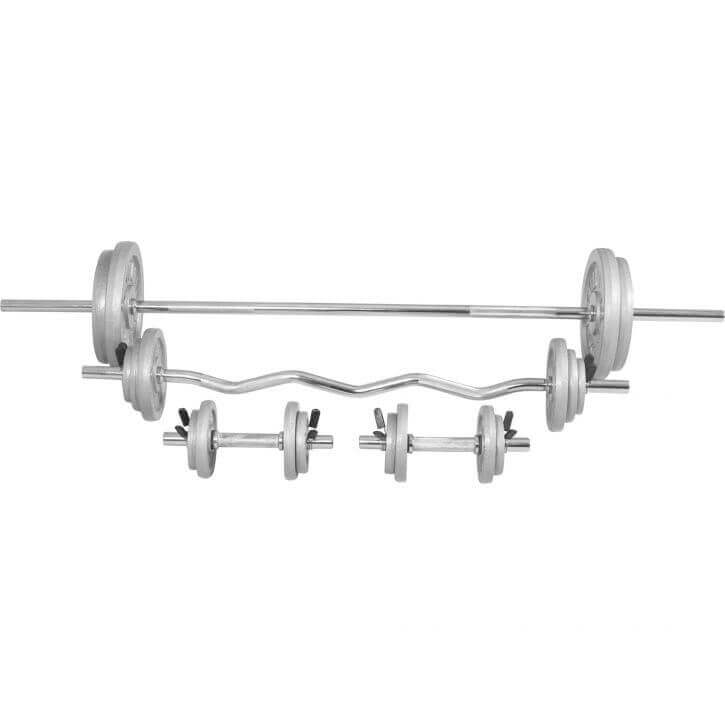 Skivstång Curlstång Hantlar IRON 108kg