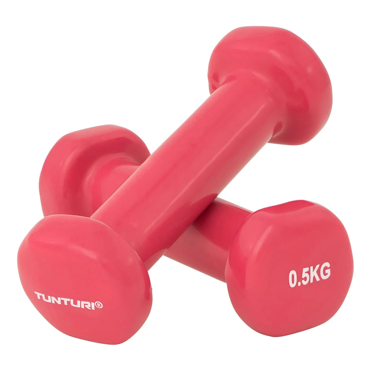 Hantlar TUNTURI Vinylhantlar 2 x 0,5 kg, rosa