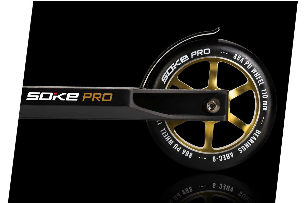 Stuntscooter SOKE PRO, svart-guld