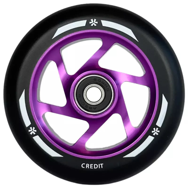 Scooterhjul Union Credit V2 Pro Scooterhjul 100mm Lila/Svart