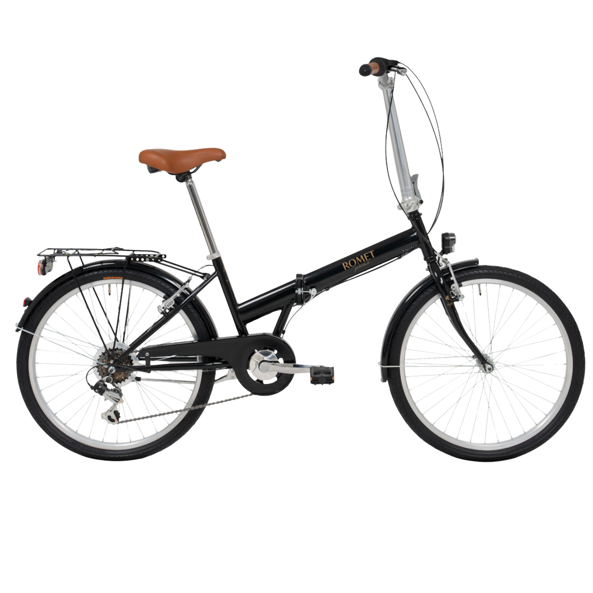 Hopfällbar cykel ROMET Jubilat ECO, svart