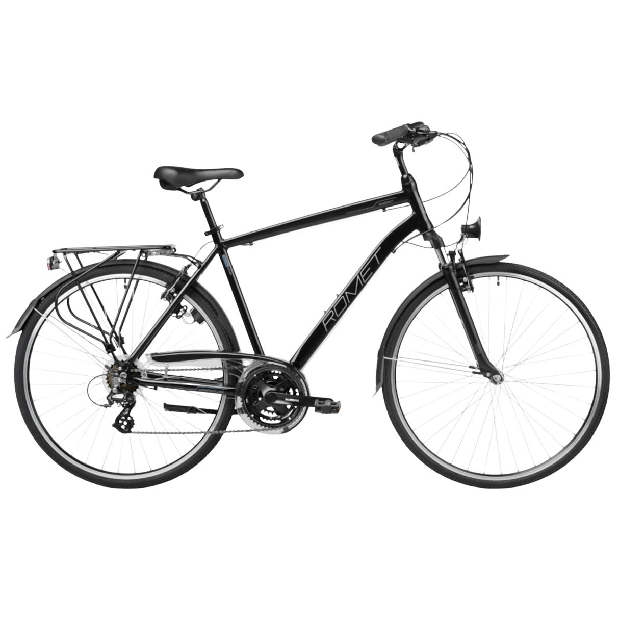 Herrcykel ROMET Wagant, svart-blå