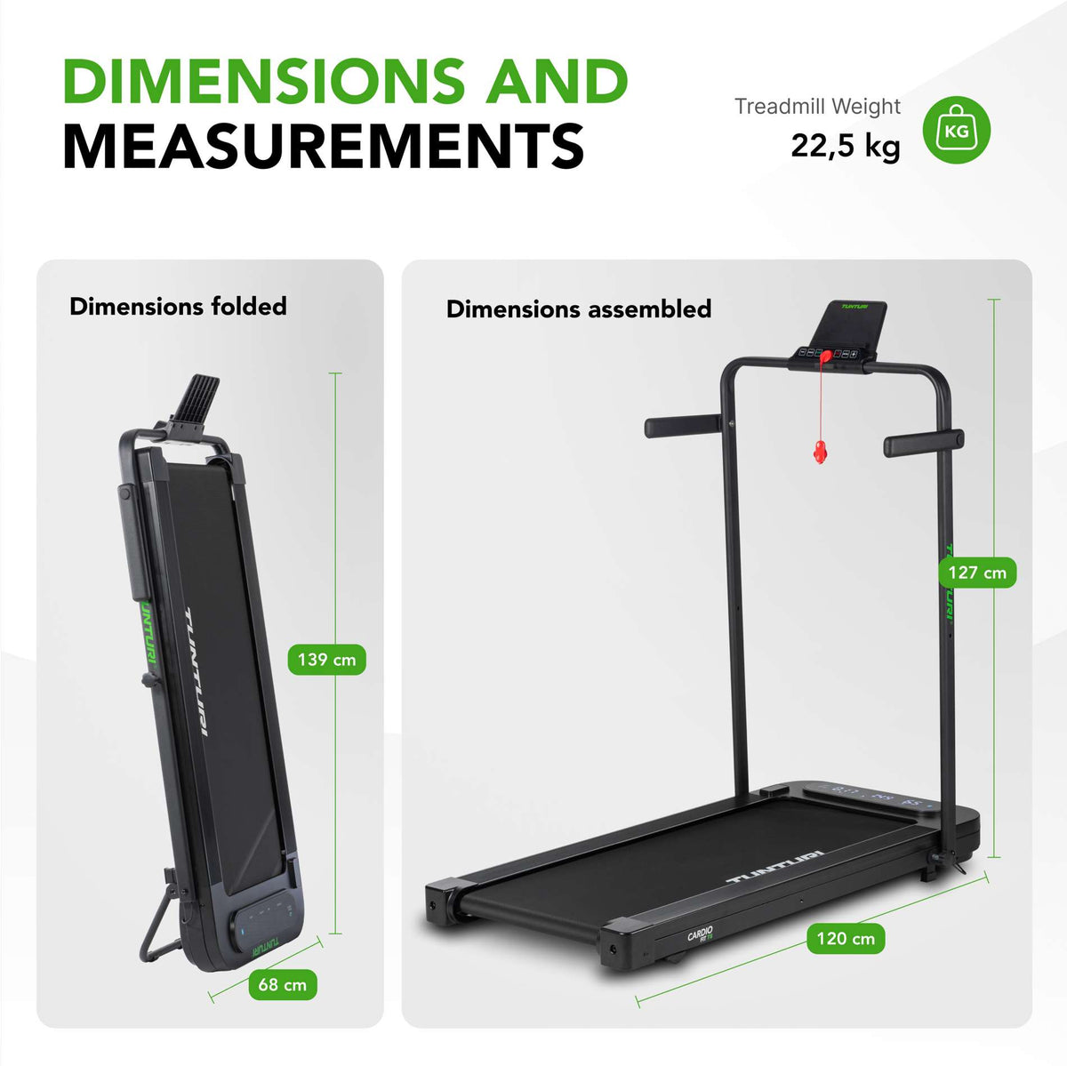 Juoksumatto TUNTURI Cardio Fit T5 Bluetoothilla