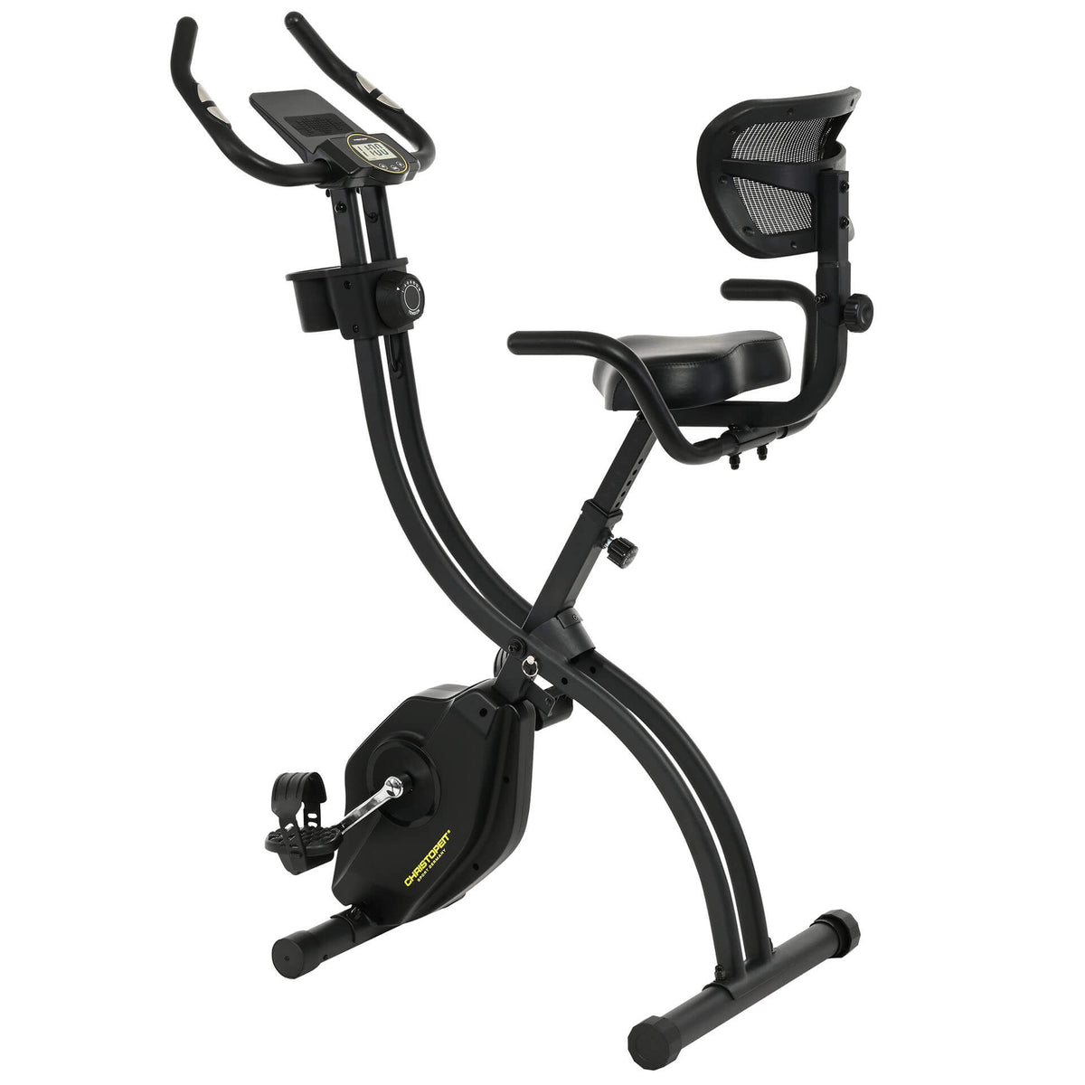 Kokoontaitettava kuntopyörä CHRISTOPEIT S-Bike Velo Fit, musta