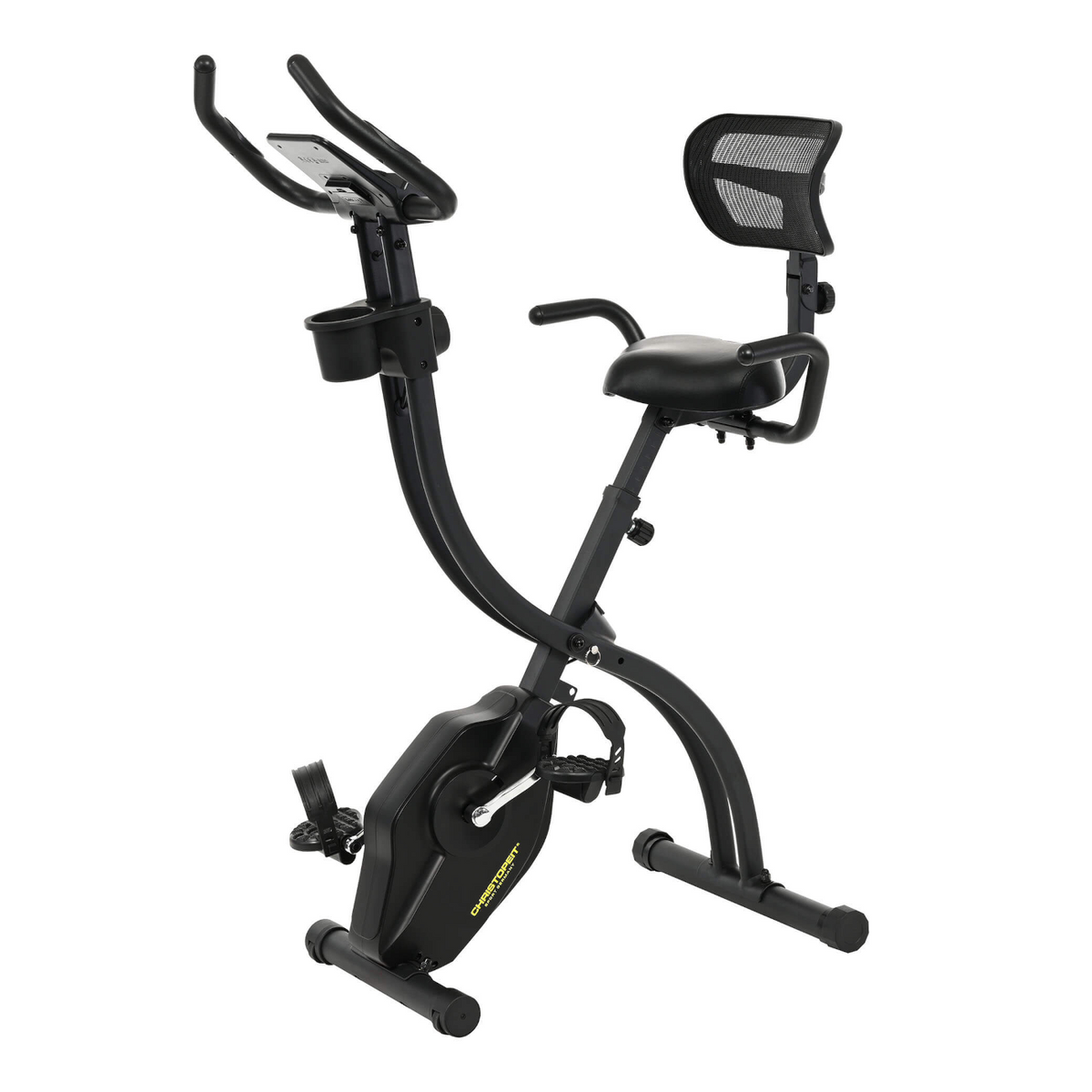 Kokoontaitettava kuntopyörä CHRISTOPEIT S-Bike Velo Fit, musta