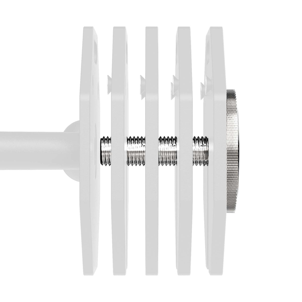 Ruuvikiinnitys lisäpainoille TUNTURI Rapid Long Screw