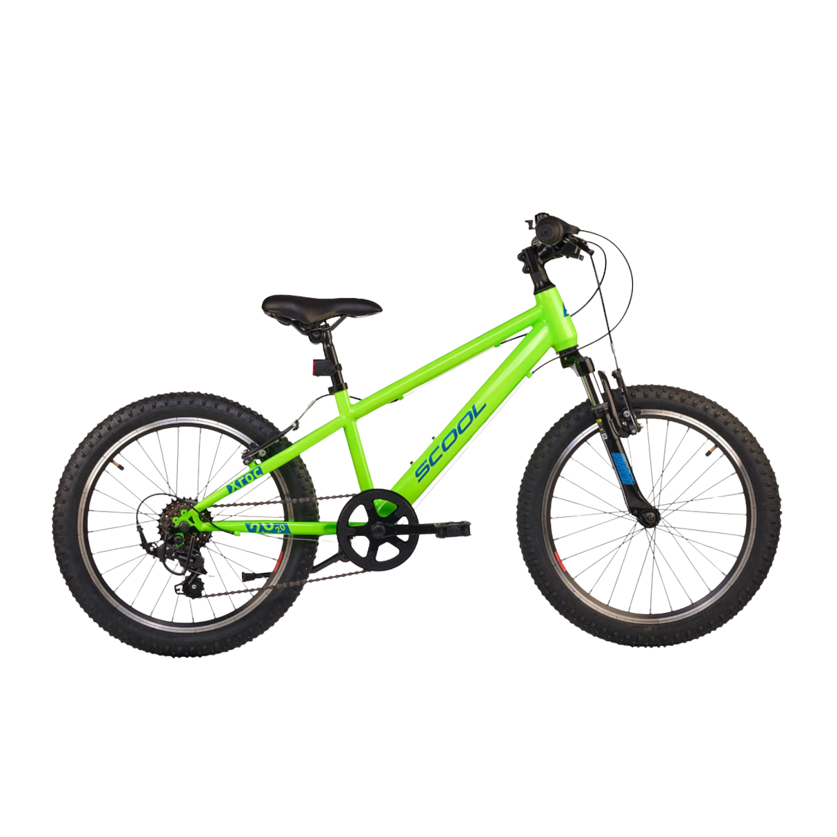 Barncykel S'COOL Xroc, 20" Neon Grön/Ocean