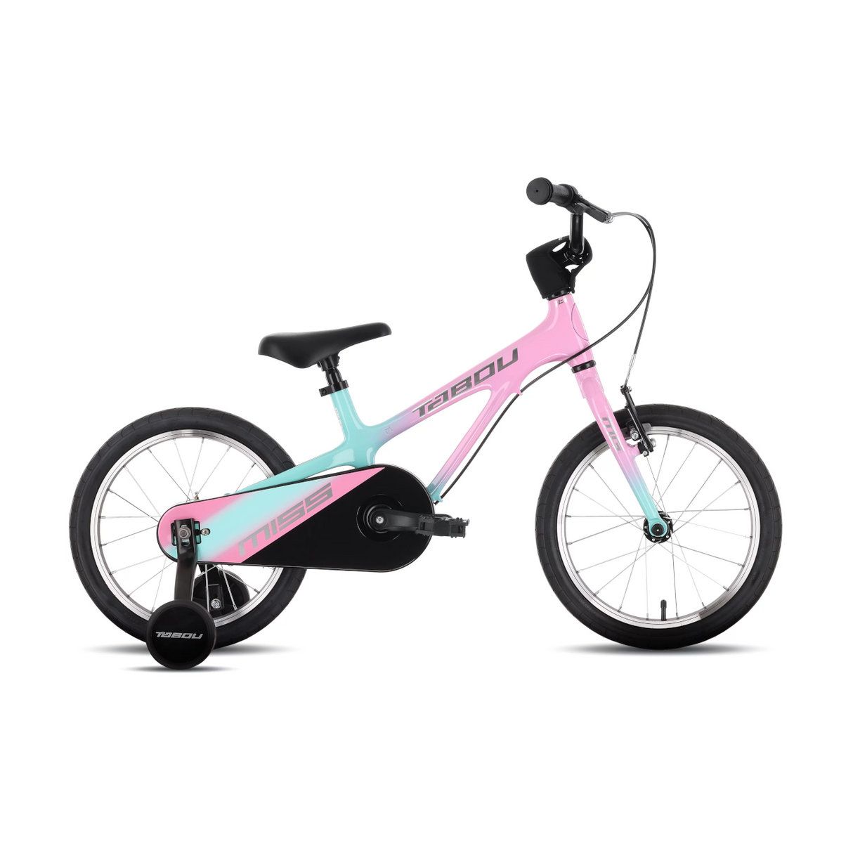 Ultralätt barncykel TABOU Miss MG, 16" rosa-mint