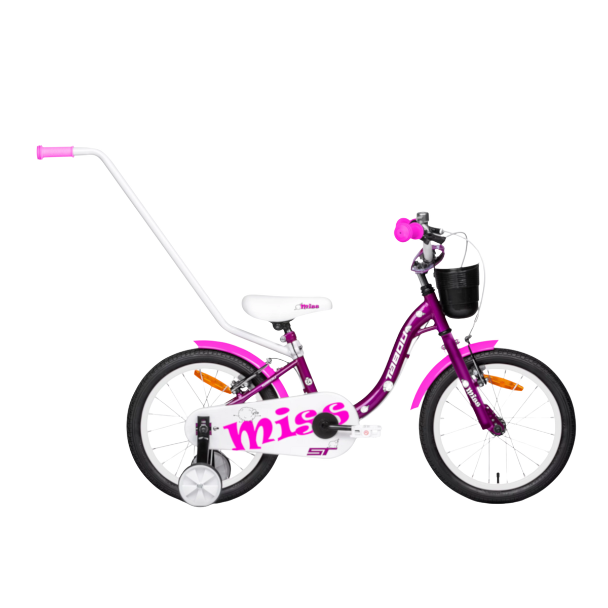 Lastenpyörä TABOU Miss ST, 12" violetti-valkoinen