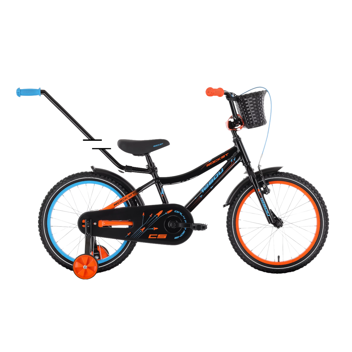 Lasten pyörä TABOU Rocket CS ALU, 20" musta-oranssi