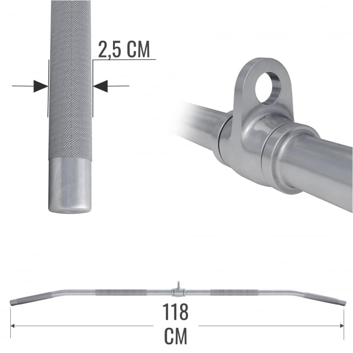 Latsdrag Kabelstång 118cm