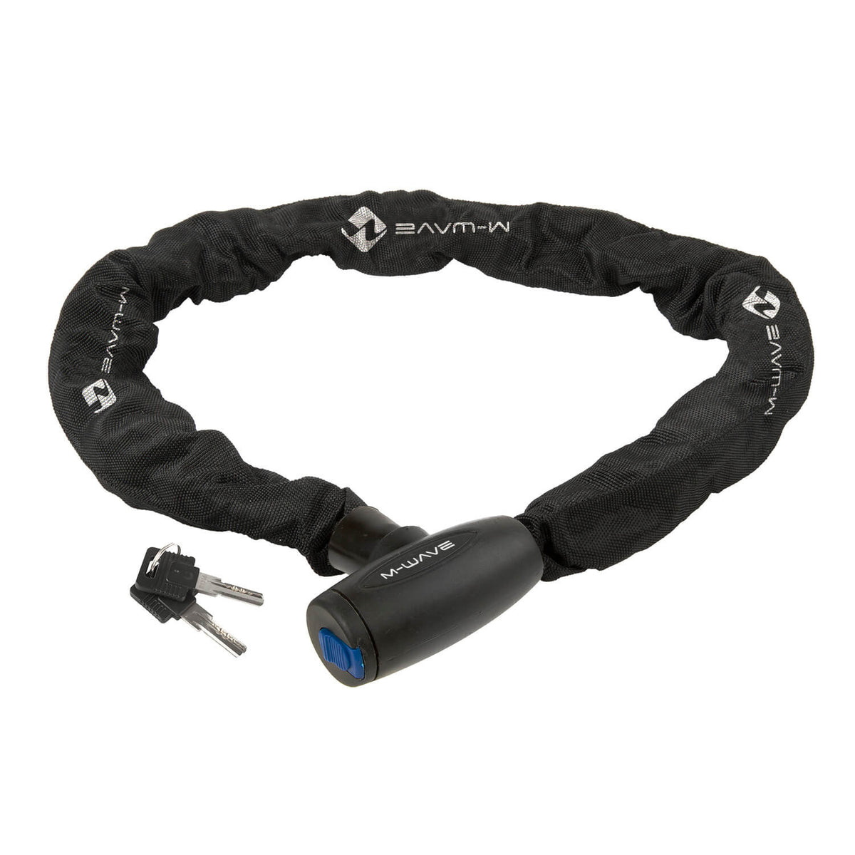 Polkupyörän lukko ketjulla ja M-Wave C10.11-avaimella