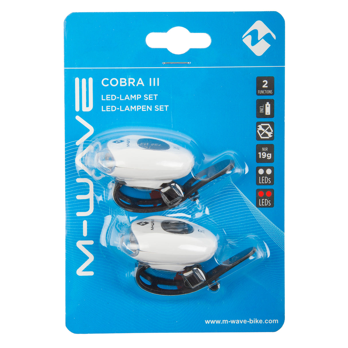 Pyöränvalaisinsarja M-WAVE Cobra III