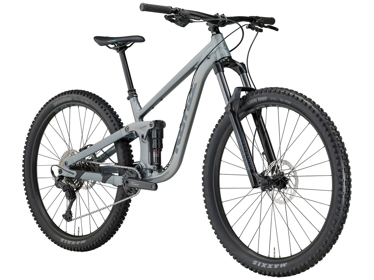 Mountainbike KONA Process 134, Gloss Metallic Faux Raw (Grå)