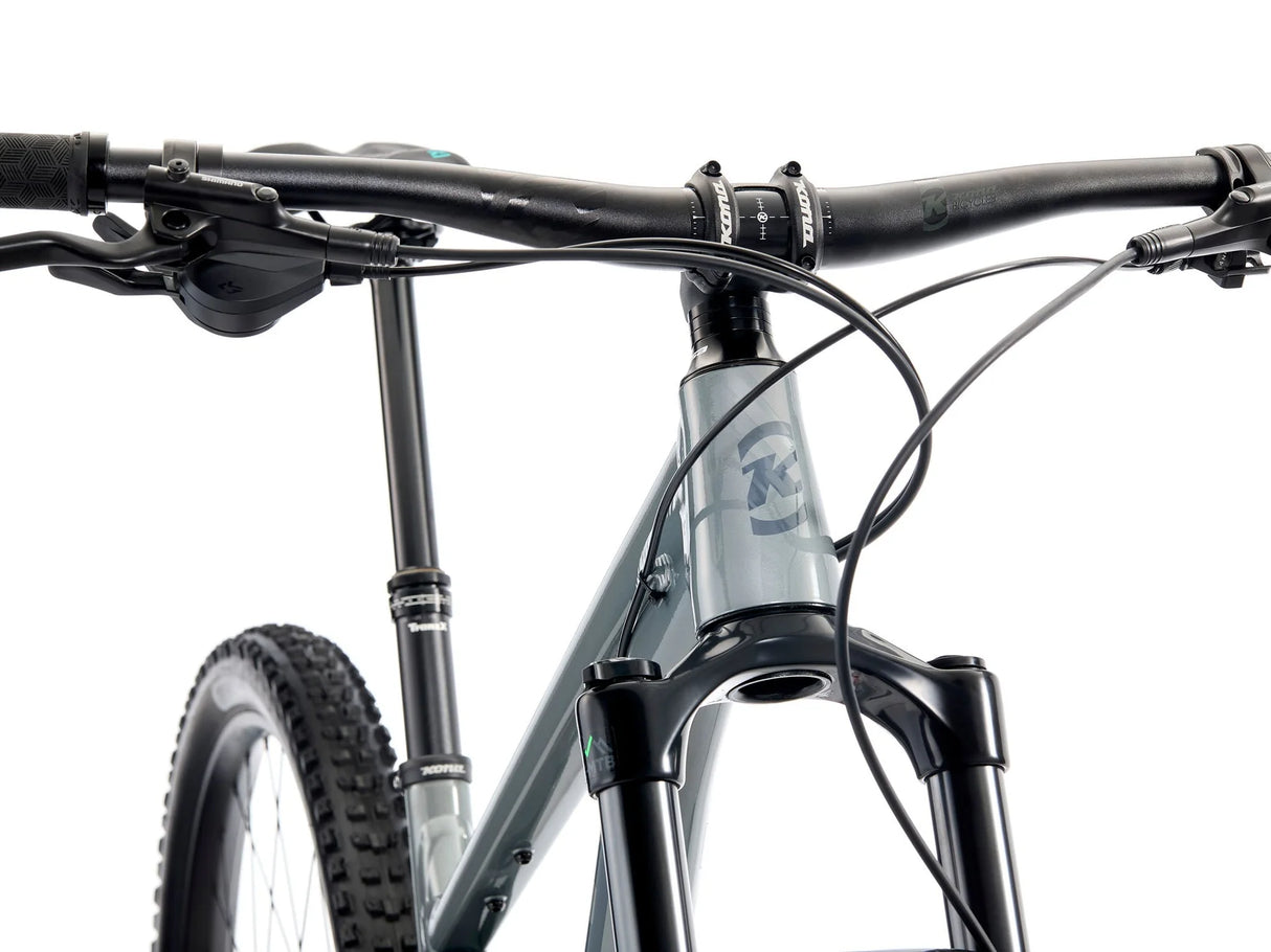 Mountainbike KONA Process 134, Gloss Metallic Faux Raw (Grå)
