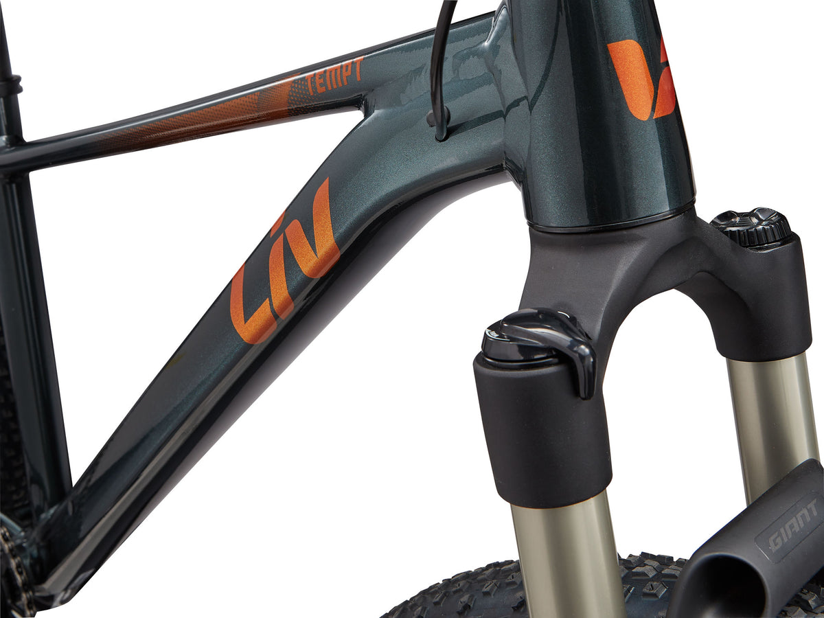 Nuorten polkupyörä LIV Tempt 0, 27.5" XS, Asphalt Green