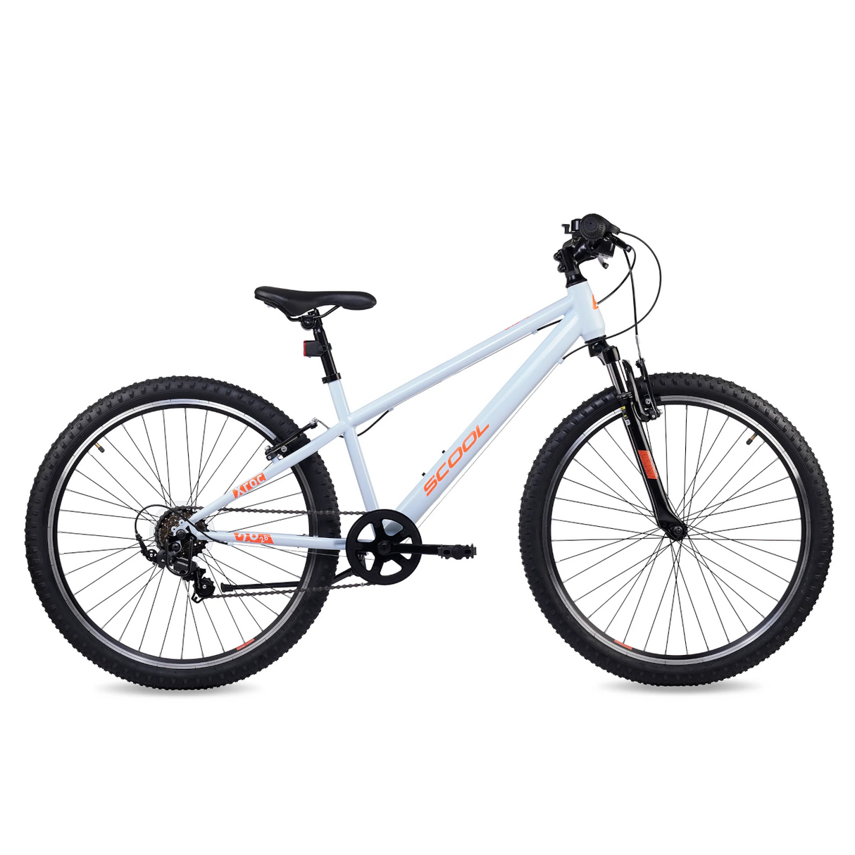 Barncykel S'COOL Xroc, 26" Sky Grey/Neon Orange
