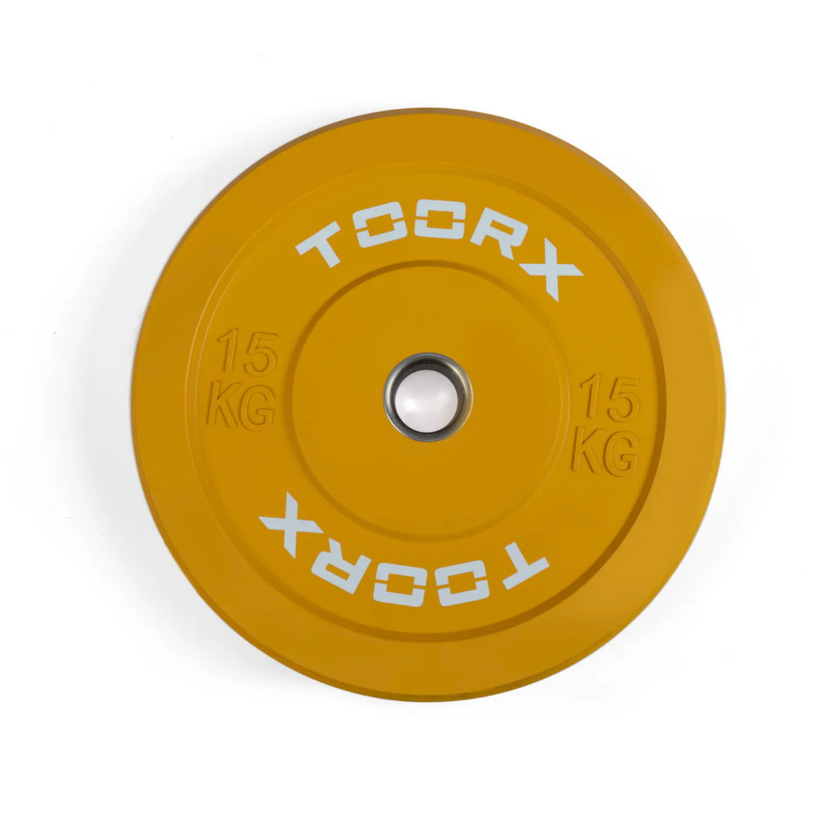 Viktplatta TOORX Bumper Plate Challenge, grön, 50 mm, 10 kg