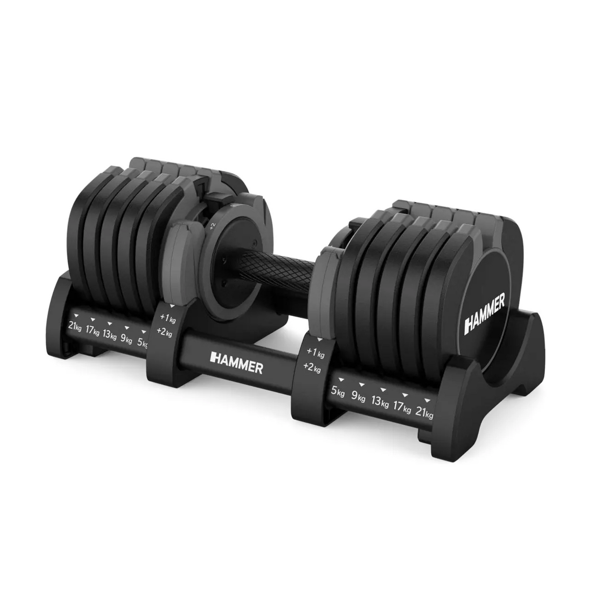 HAMMER StrongLock 8.0 justerbar hantel 4–23 kg