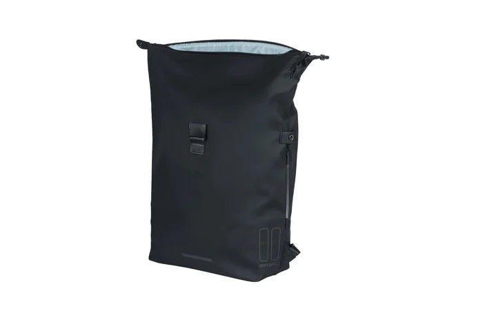 Basil SoHo Nordlicht LED -pyöräilyreppu, 17 L, musta