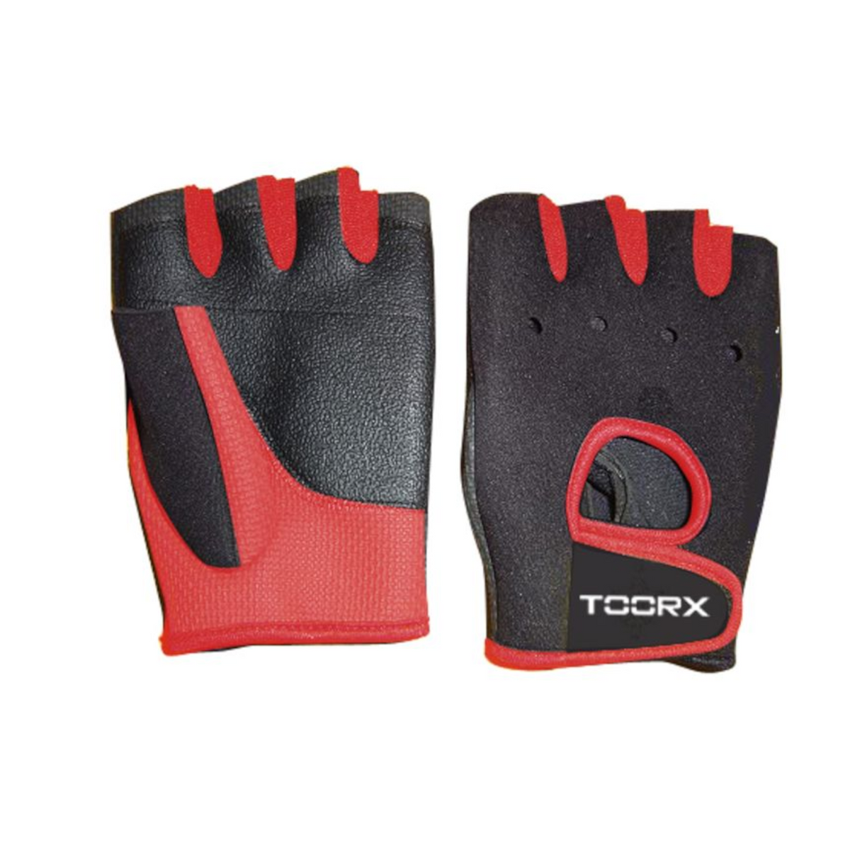 Treenihanskat TOORX Professional Gloves, musta-punainen