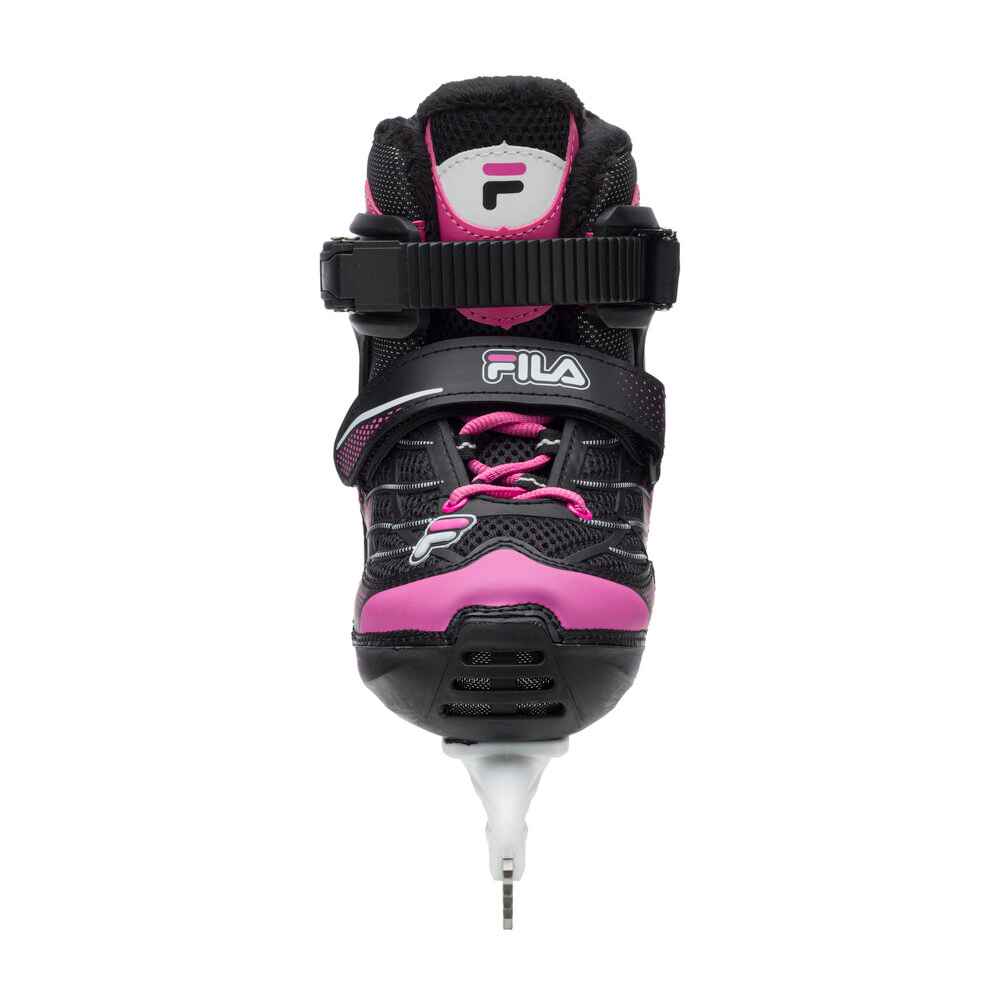 Barnhockeyrullskridskor FILA X-One Ice G Svart/Rosa