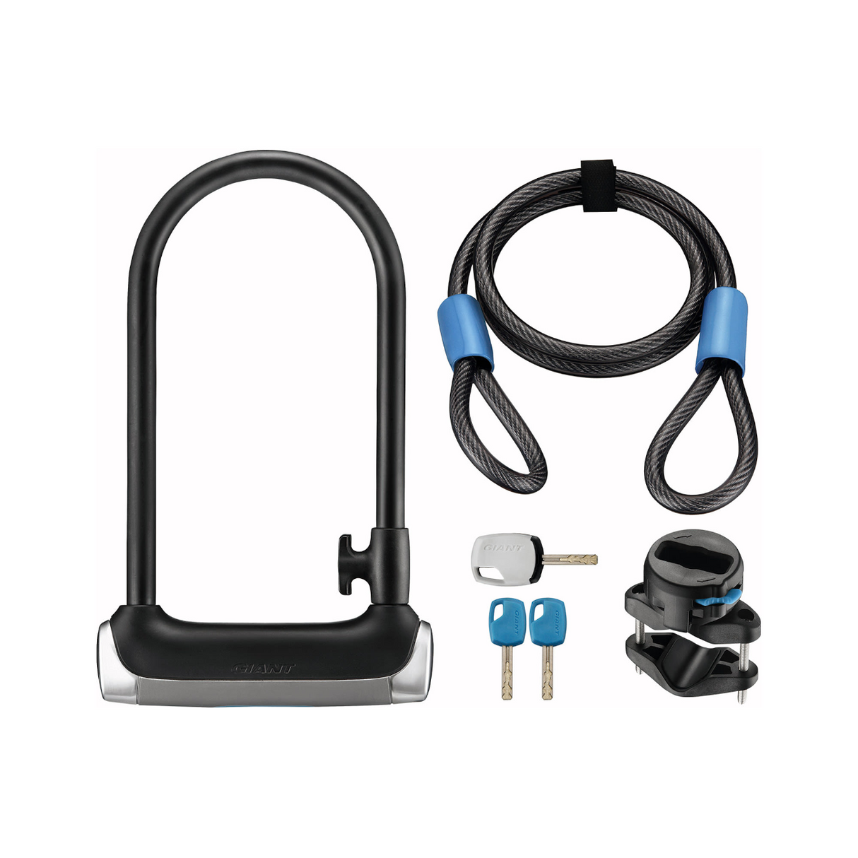 U-lås GIANT Surelock Protector 1 DT, med vajer