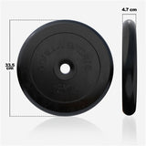 Viktskivor GUMMI Gjutjärn 2x15kg