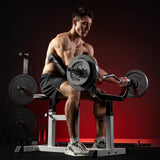 Bicepscurlbänk Z Stång Viktskivor Totalt 40kg