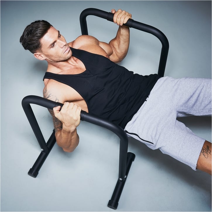 Parallette-punnerruskahvat Musta Sininen Punainen