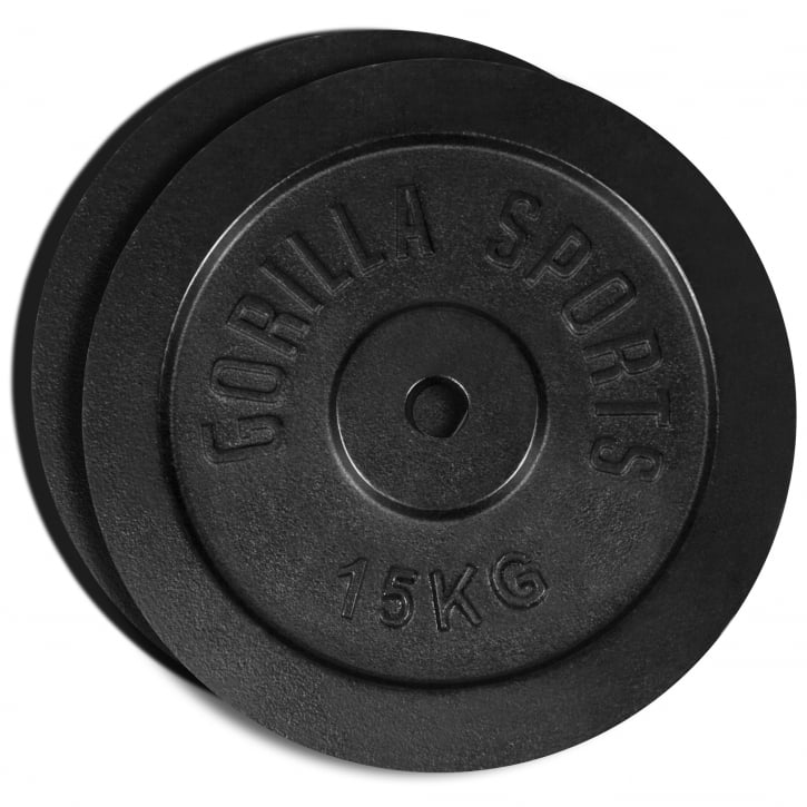 Viktskivor IRON Black 2x15kg