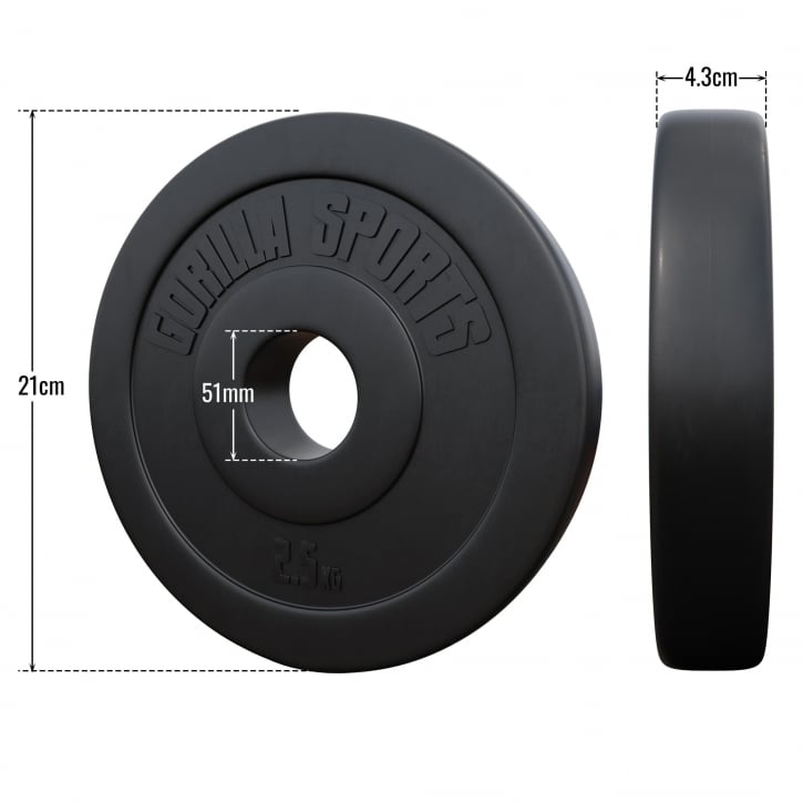 Viktskivor BASIC Cement 51mm 2x2,5-2x15kg