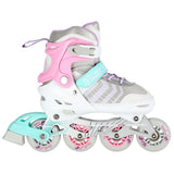 4in1 (rullaluistimet) NILS EXTREME NH18192, pinkki-minttu, L