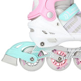 4in1 (rullaluistimet) NILS EXTREME NH18192, pinkki-minttu, L