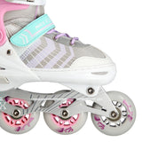 4in1 (rullaluistimet) NILS EXTREME NH18192, pinkki-minttu, L