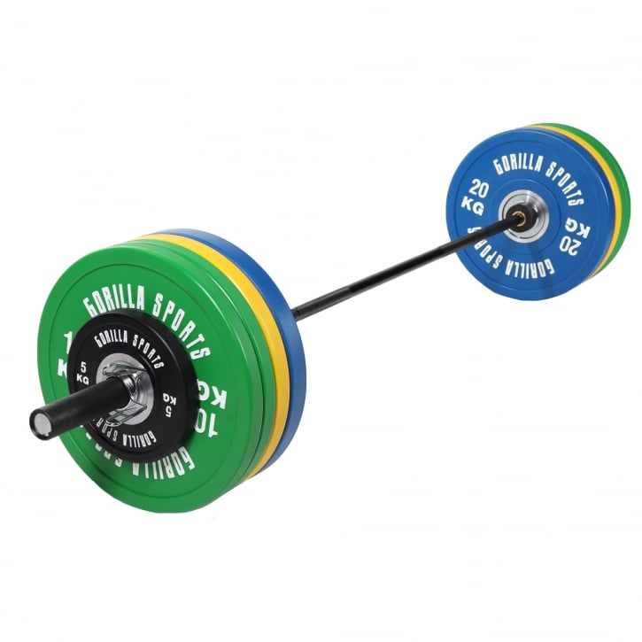Skivstångspaket Bumper COLOR 140kg