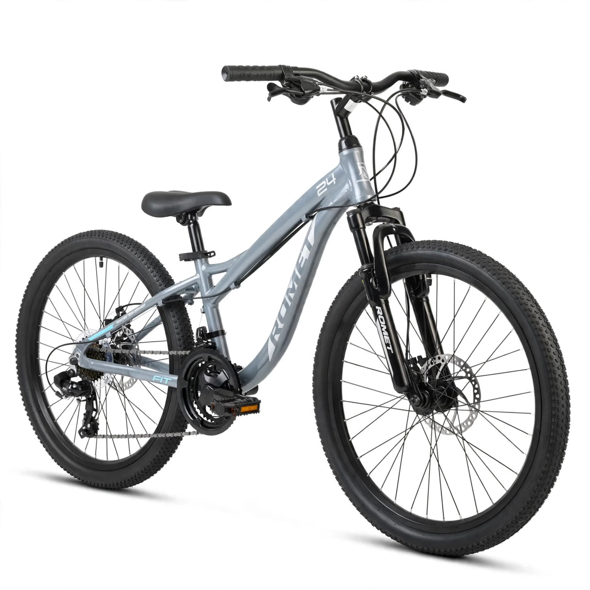 Barncykel ROMET Rambler FIT 24, grafit-turkos