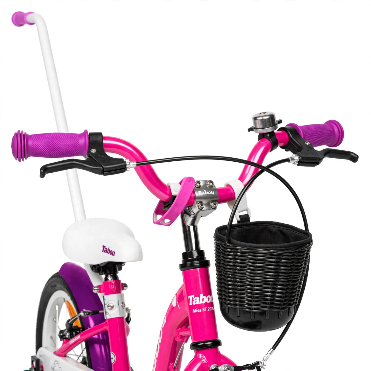 Lastenpyörä TABOU Miss ST, 12" pinkki-valkoinen