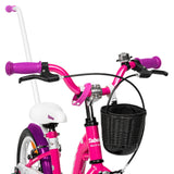 Lastenpyörä TABOU Miss ST, 12" pinkki-valkoinen