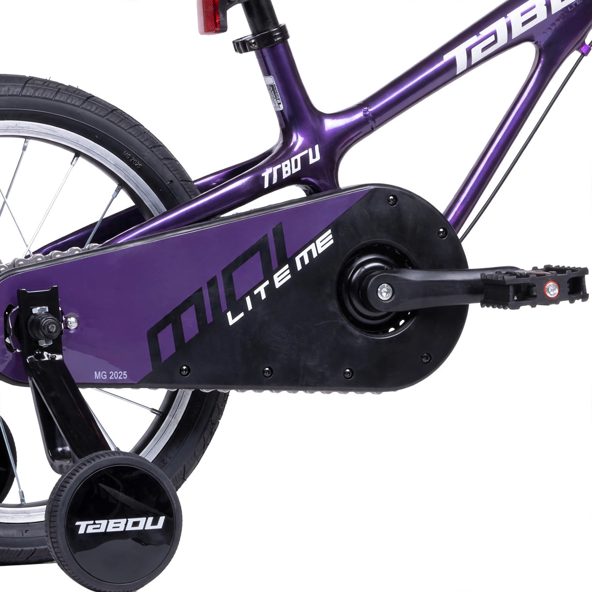 Ultrakevyt lastenpyörä TABOU Mini Lite MG, 14" violetti-valkoinen