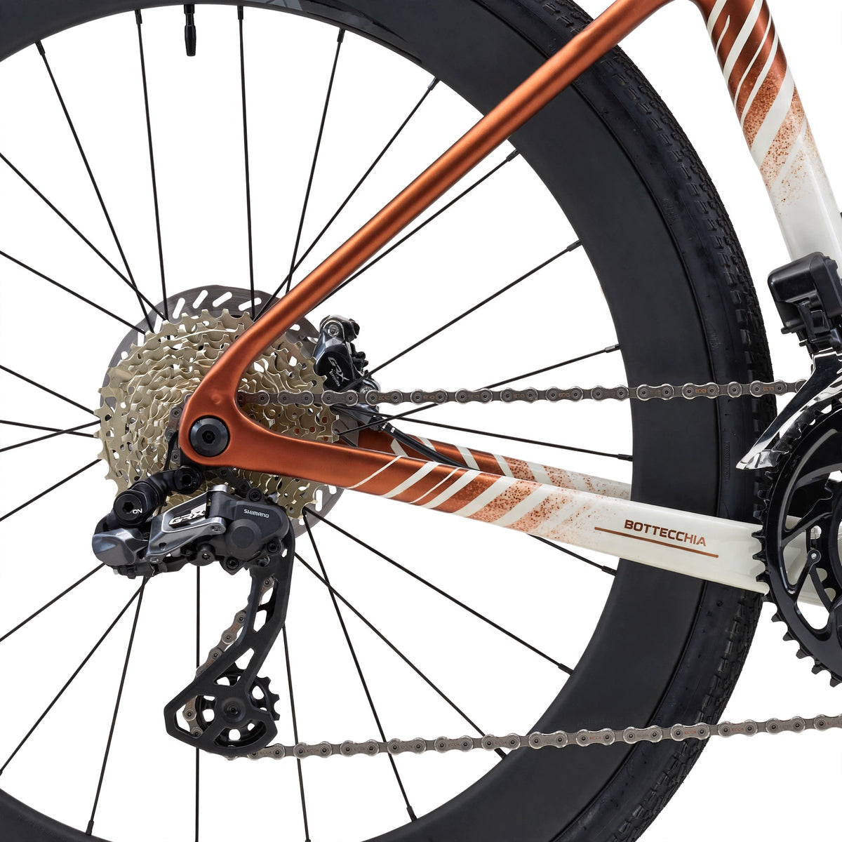 Gravelcykel BOTTECCHIA Gravel Overland - GRX825 Di2 24v - 08 Bianco Marrone