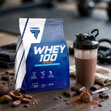 Proteiinijauhe TREC WHEY 100, Suklaa, 900g