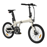 Hopfällbar elcykel ADO A20 AIR, vit