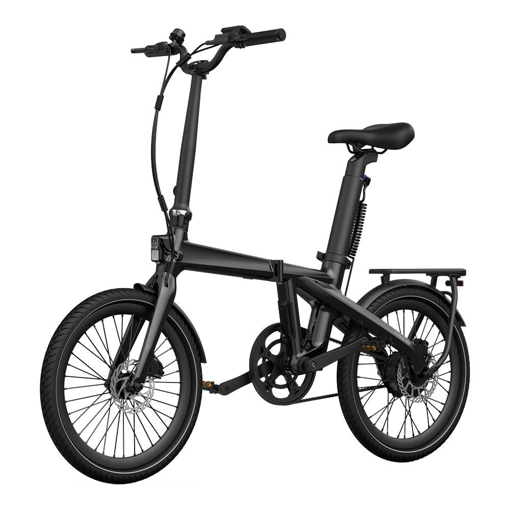 Hopfällbar elcykel ADO Air Carbon PRO, Svart