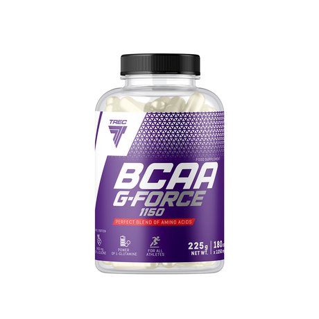 Aminohappoyhdistelmä TREC BCAA G-FORCE 1150 180 kapselia