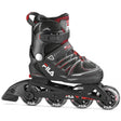 Justerbara rullskridskor för barn FILA X-ONE (S29-32), svart-röd