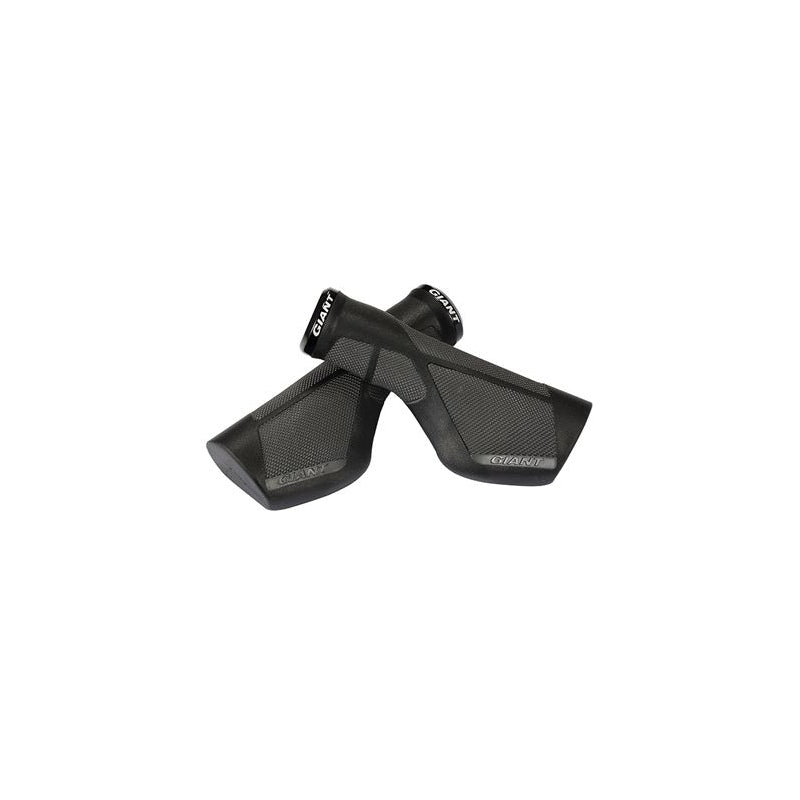 Kädensijat GIANT ERGO MAX LOCKON GRIP MUSTA/HARMAA, musta