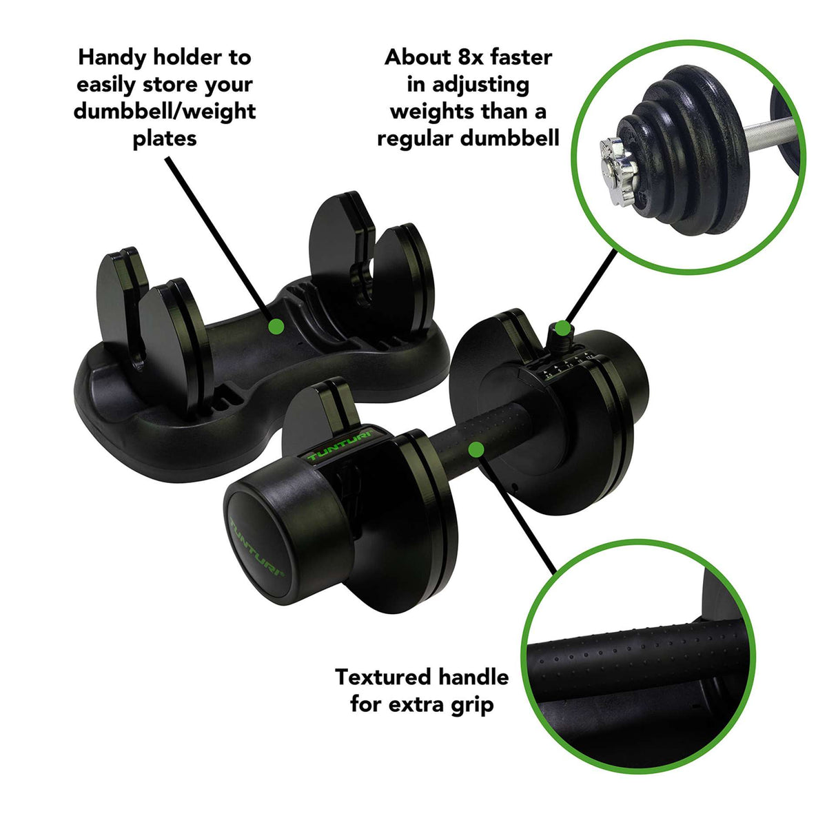 Säädettävä käsipaino TUNTURI Selector Dumbbell 12,5 kg