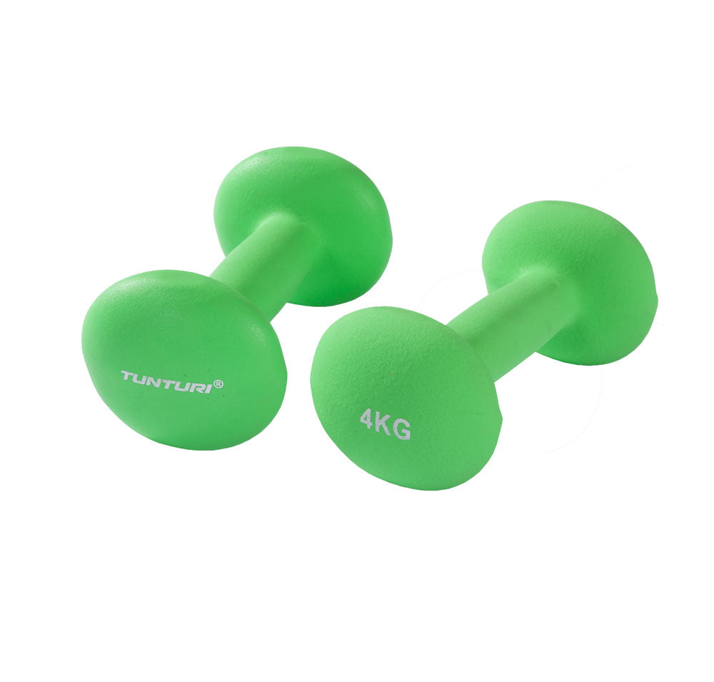 Hantlar TUNTURI Neoprene Dumbbells 2kg, röd